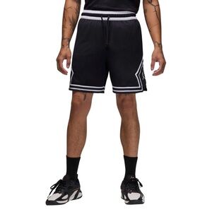 MENS JORDAN SPORT DRI FIT MESH DIAMOND SHORTS SIZE S BLACK/WHITE HF9910-010 $50